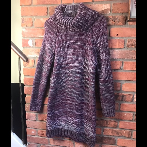 Roots Dresses & Skirts - ROOTS Chucky Knit Cowl Neck Sweater Dress Tunic Cozy Soft Warm Knit Heathered XS
